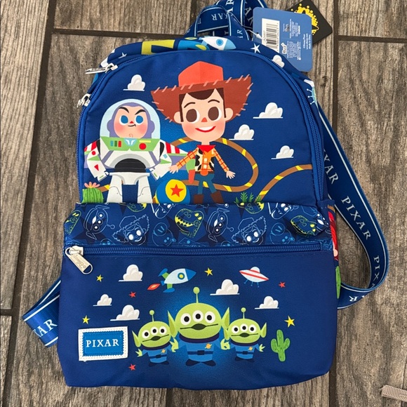Toy Story toddler mini Backpack Set Woody Buzz Pixar Disney Disneyland - Picture 4 of 5